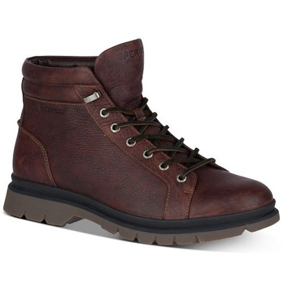 Sperry Men's Watertown LTT Waterproof Hiking Boots - Full-Grain Leather & Aggressive Lug Sole